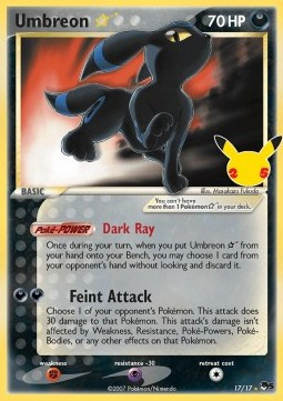 Umbreon Gold Star #17