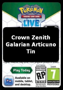 Live Code Card (Galarian Articuno Tin) #null