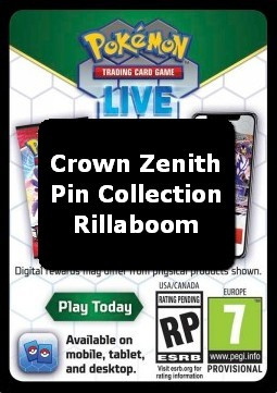 Live Code Card (Rillaboom Pin Collection) #null