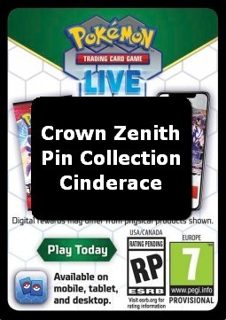Live Code Card (Cinderace Pin Collection) #null