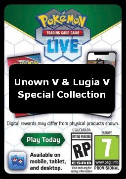 Live Code Card (Unown V & Lugia V Special Collection) #null