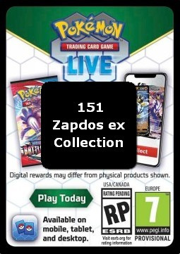Live Code Card (Zapdos ex Collection) #null