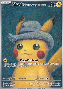 Pikachu with Grey Felt Hat #085