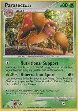 Parasect Lv.33 #005 — Pokémon Trading Card Game Classic: Venusaur & Lugia ex Deck