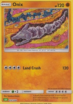 Onix #010 — Pokémon Trading Card Game Classic: Venusaur & Lugia ex Deck