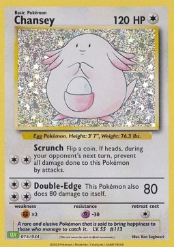 Chansey #015 — Pokémon Trading Card Game Classic: Venusaur & Lugia ex Deck