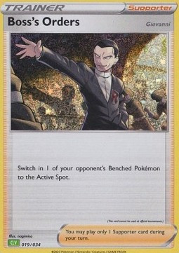 Ordres du Boss (Giovanni) #019