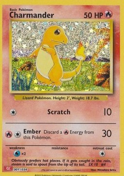 Charmander #001 — Pokémon Trading Card Game Classic: Charizard & Ho-Oh ex Deck