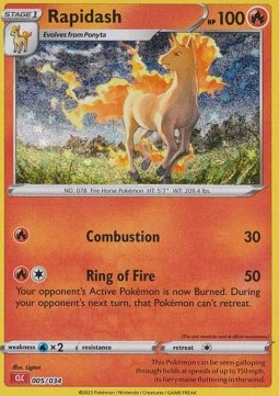 Rapidash #005 — Pokémon Trading Card Game Classic: Charizard & Ho-Oh ex Deck