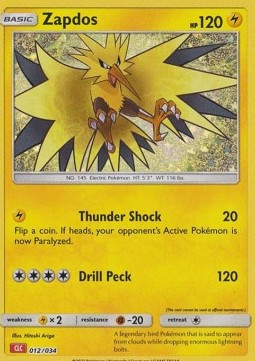 Zapdos #012 — Pokémon Trading Card Game Classic: Charizard & Ho-Oh ex Deck