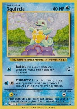 Squirtle #001 — Pokémon Trading Card Game Classic: Blastoise & Suicune ex Deck