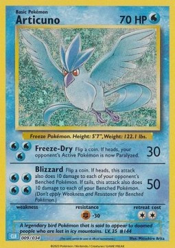 Articuno #009 — Pokémon Trading Card Game Classic: Blastoise & Suicune ex Deck