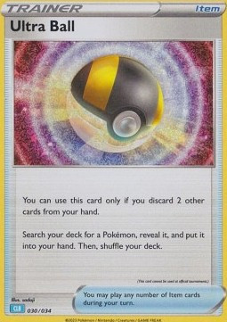 Ultra Ball #030 — Pokémon Trading Card Game Classic: Blastoise & Suicune ex Deck