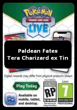 Live Code Card (Tera Charizard ex Tin) #null