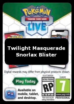 Live Code Card (Snorlax Blister) #null
