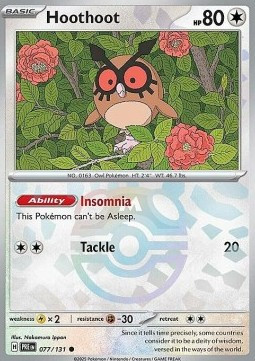 Hoothoot (xPRE 077) #077