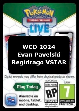 Live Code Card (Evan Pavelski "Regidrago VSTAR") #24