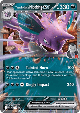 Nidoking ex de la Team Rocket #217