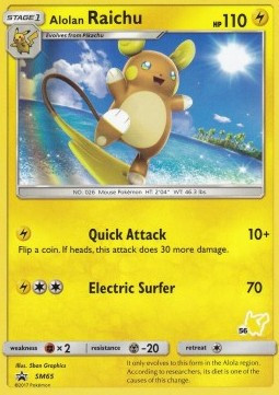 Raichu de Alola #56