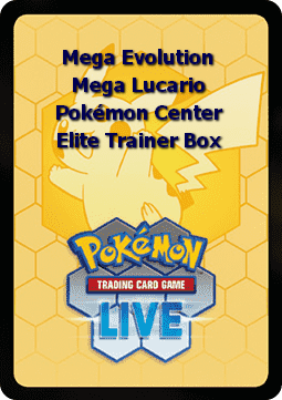 Mega Evolution Live Code Card: Mega Lucario Pokémon Center Elite Trainer Box (xMEG) #null