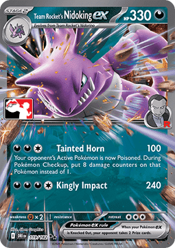 Nidoking ex de la Team Rocket #119