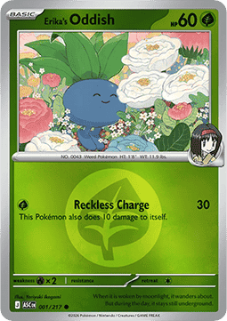 Erika's Oddish #001 — Ascended Heroes: Additionals