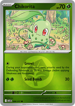 Chikorita #008 — Ascended Heroes: Additionals