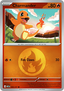 Charmander #020 — Ascended Heroes: Additionals