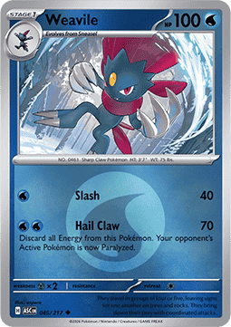 Weavile #045 — Ascended Heroes: Additionals
