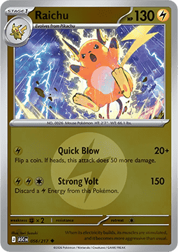 Raichu #056 — Ascended Heroes: Additionals