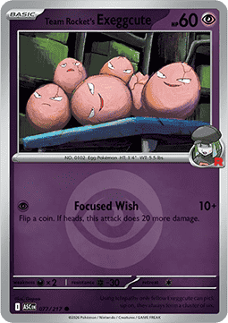 Team Rocket's Exeggcute #077 — Ascended Heroes: Additionals