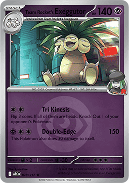 Team Rocket's Exeggutor #078