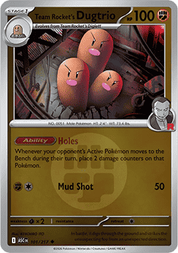 Team Rocket's Dugtrio #101
