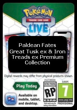 Live Code Card (Great Tusk ex & Iron Treads ex Premium Collection) (PAF) #null