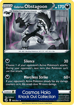 Galarian Obstagoon #161 — Fusion Strike