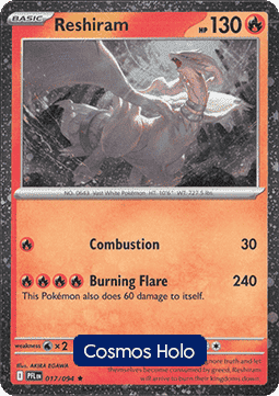 Reshiram #017 — Phantasmal Flames: Additionals