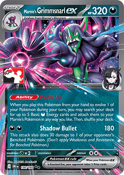 Marnie's Grimmsnarl ex #null — Play! Pokémon Prize Pack Series Nine