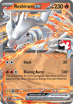 Reshiram ex #null — Play! Pokémon Prize Pack Series Nine