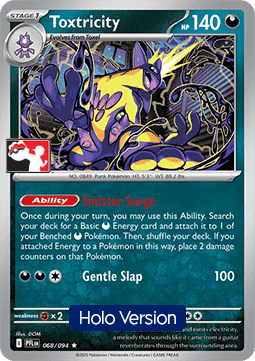 Toxtricity #068 — Play! Pokémon Prize Pack Series Nine