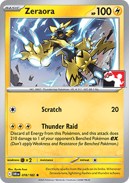 Zeraora #null — Play! Pokémon Prize Pack Series Nine