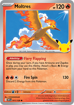 Moltres (30C 011) #011 — 30th Celebration