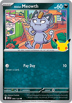 Alolan Meowth (30C 089) #089 — 30th Celebration