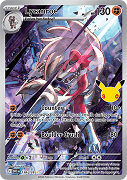 Lycanroc (30C 138) #138 — 30th Celebration