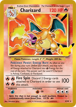Charizard (30C BS 4) #4 — 30ᵉ Anniversaire