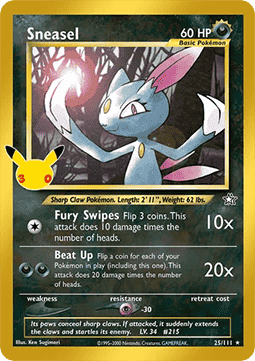 Sneasel (30C NG 25) #25 — 30ᵉ Anniversaire