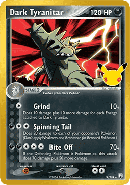 Dark Tyranitar (30C TRR 19) #19 — Celebración 30.º Aniversario