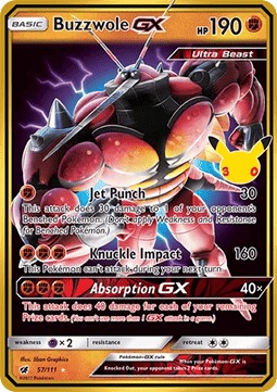 Buzzwole GX (30C CIN 57) #57 — 30ᵉ Anniversaire