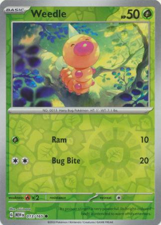 Weedle #013 — 151 (Reverse Holo)