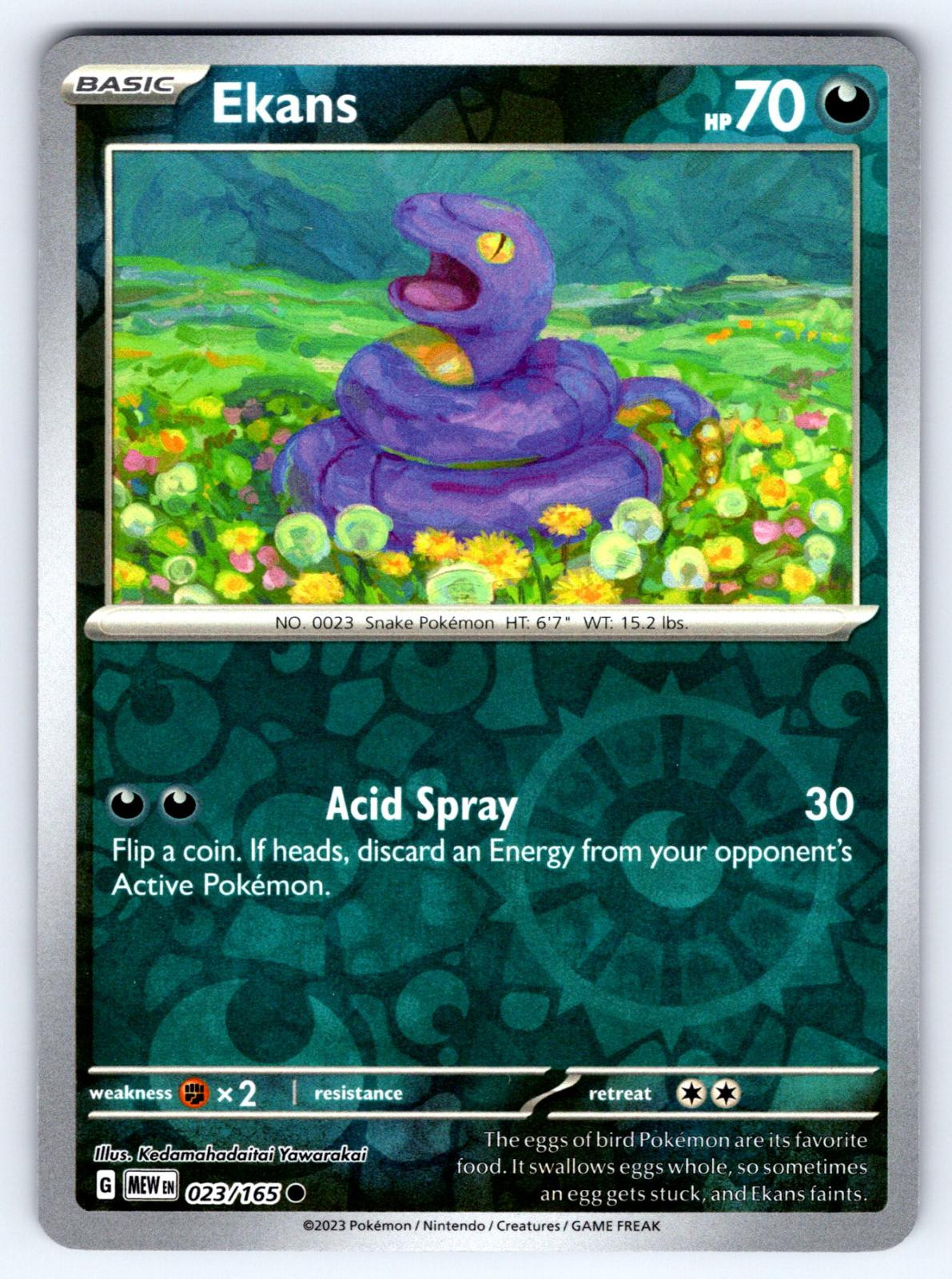 Ekans #023 — 151 (Reverse Holo)