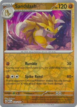 Sandslash #028 — 151 (Reverse Holo)